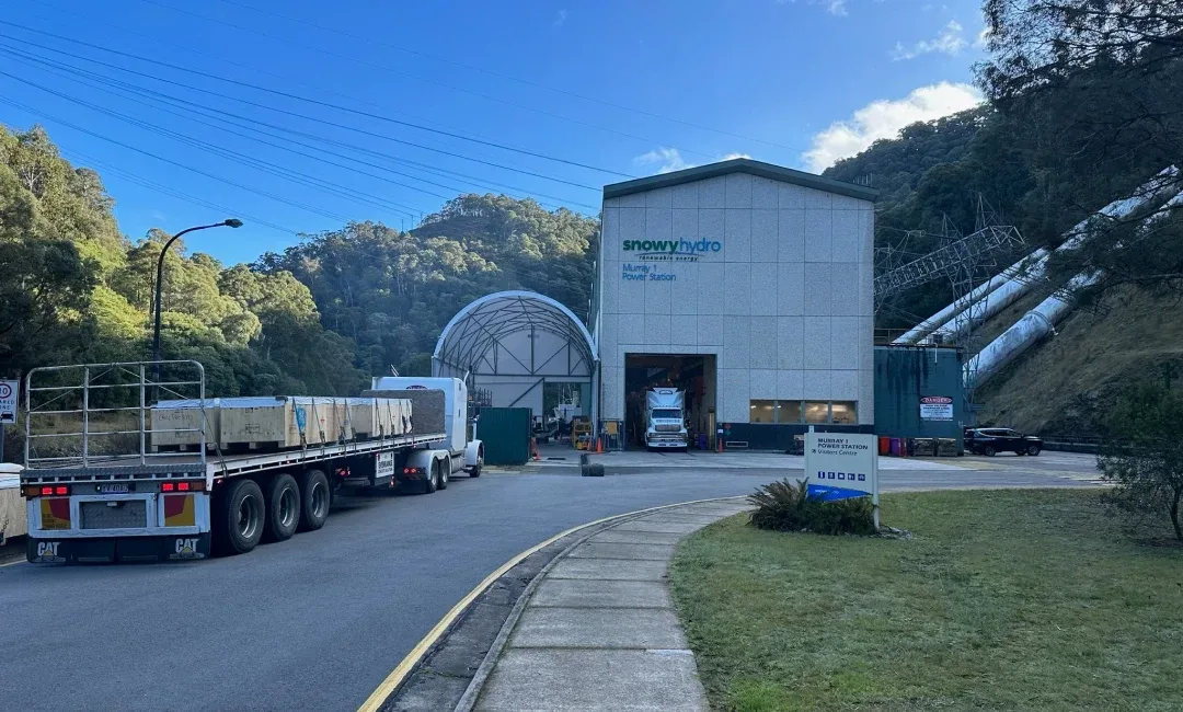 Truck supporting the Snowy Hydro Power Station project
